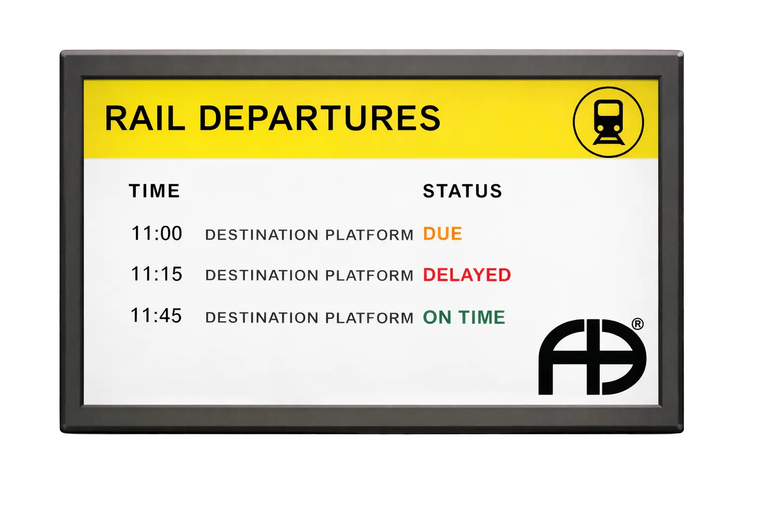 AD Series 21.5-inch internal passenger information display